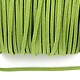 Snur faux suede latime 3mm (5m) - verde masliniu cu particule stralucitoare