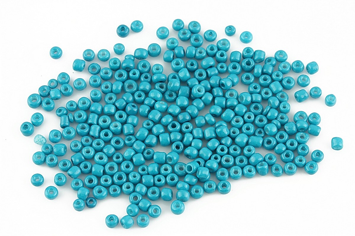 Margele de nisip opace 2mm (50g) - cod 185 - albastru turcoaz