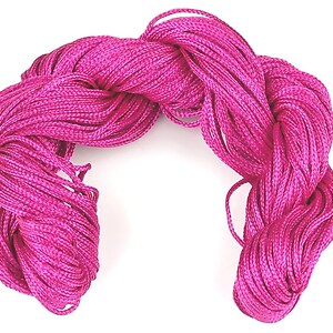 Ata nylon, grosime 1mm, aprox. 20-22m, fucsia