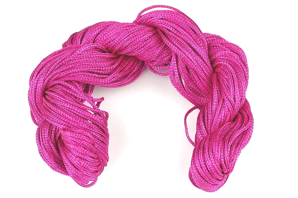 Ata nylon, grosime 1mm, aprox. 20-22m, fucsia