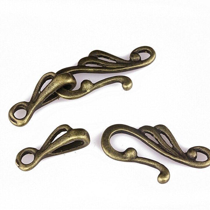 Inchizatoare "S" bronz 25x12mm