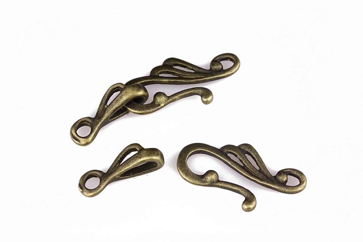 Inchizatoare "S" bronz 25x12mm