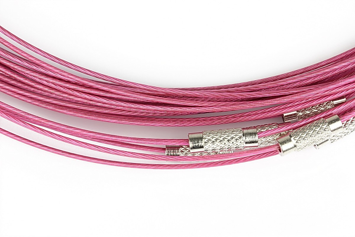 Baza siliconata colier, diametru 14,5cm - roz inchis