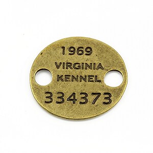 Link bronz placuta Virginia Kennel 28x25mm