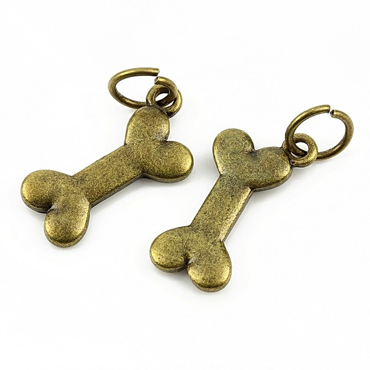 Charm bronz os 22x10mm