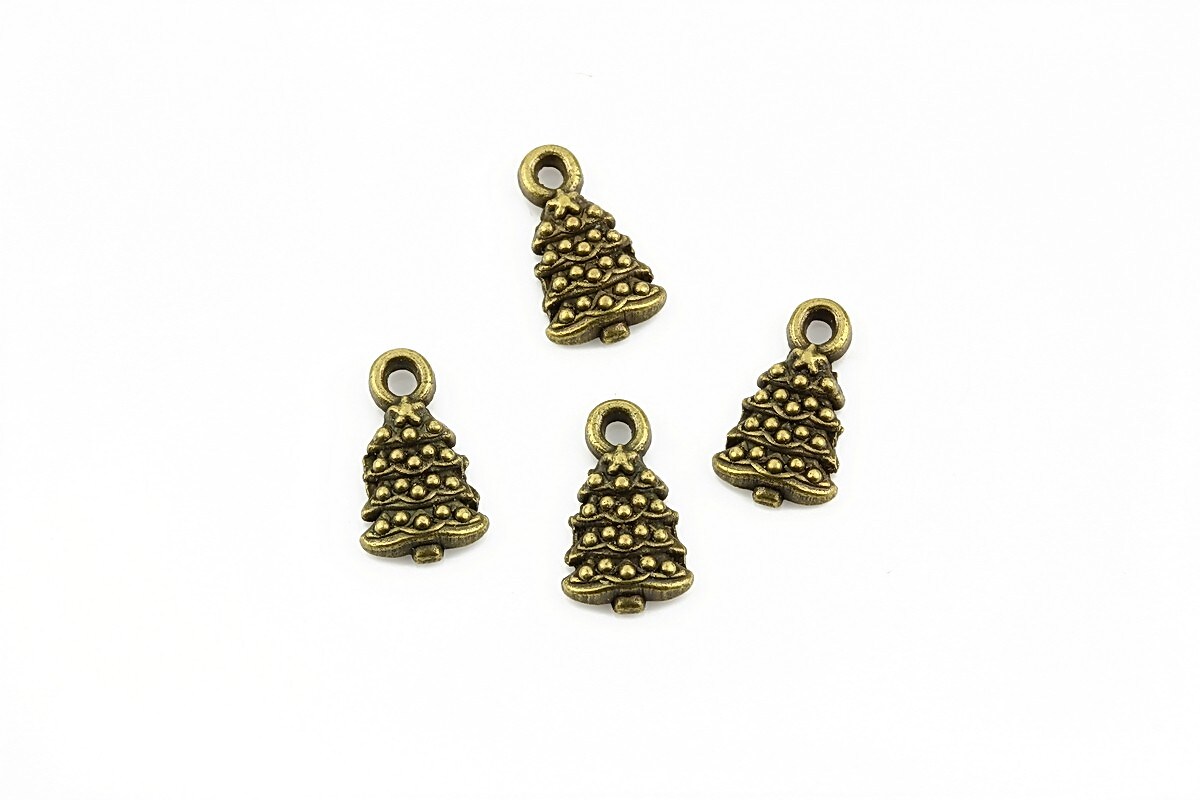 Charm bronz bradut 12x7mm