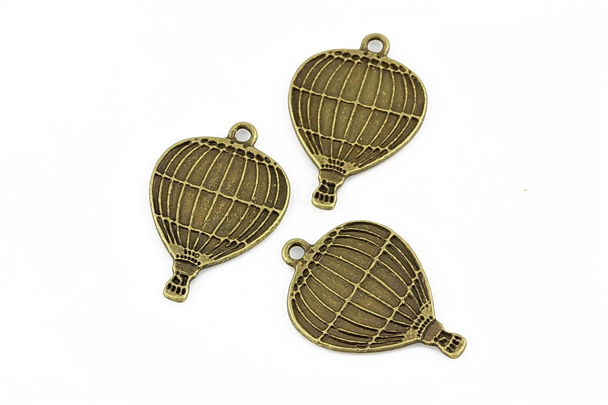 Charm bronz balon 24x17mm