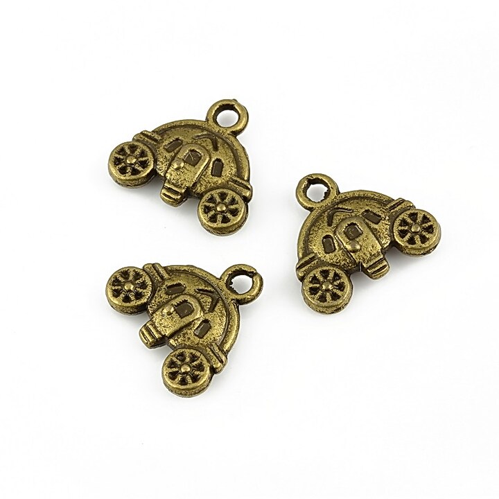 Charm bronz caleasca 13x14mm