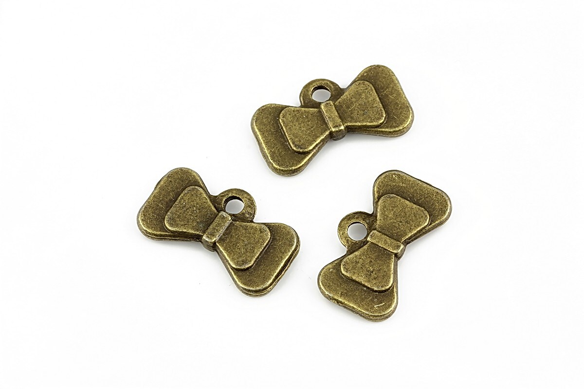 Charm bronz fundita 10x19mm