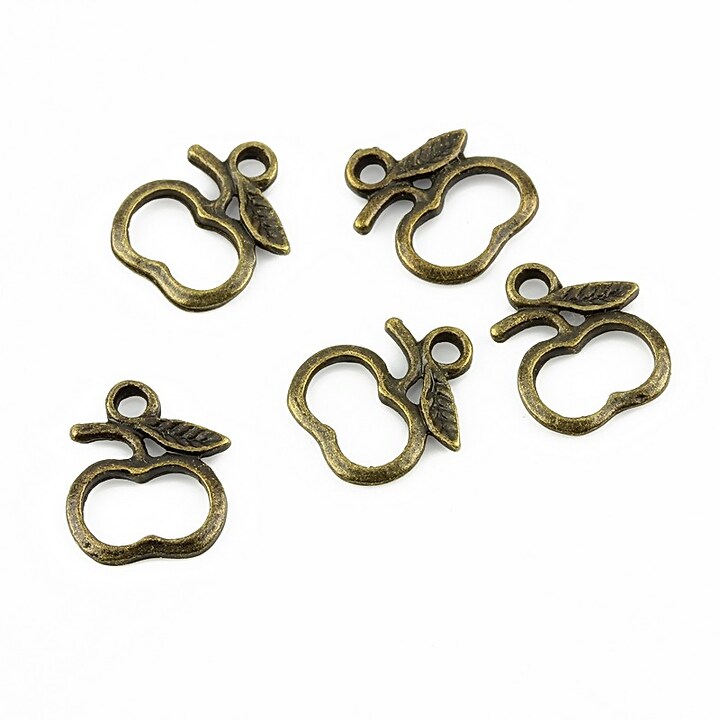 Charm bronz mar 13x10mm