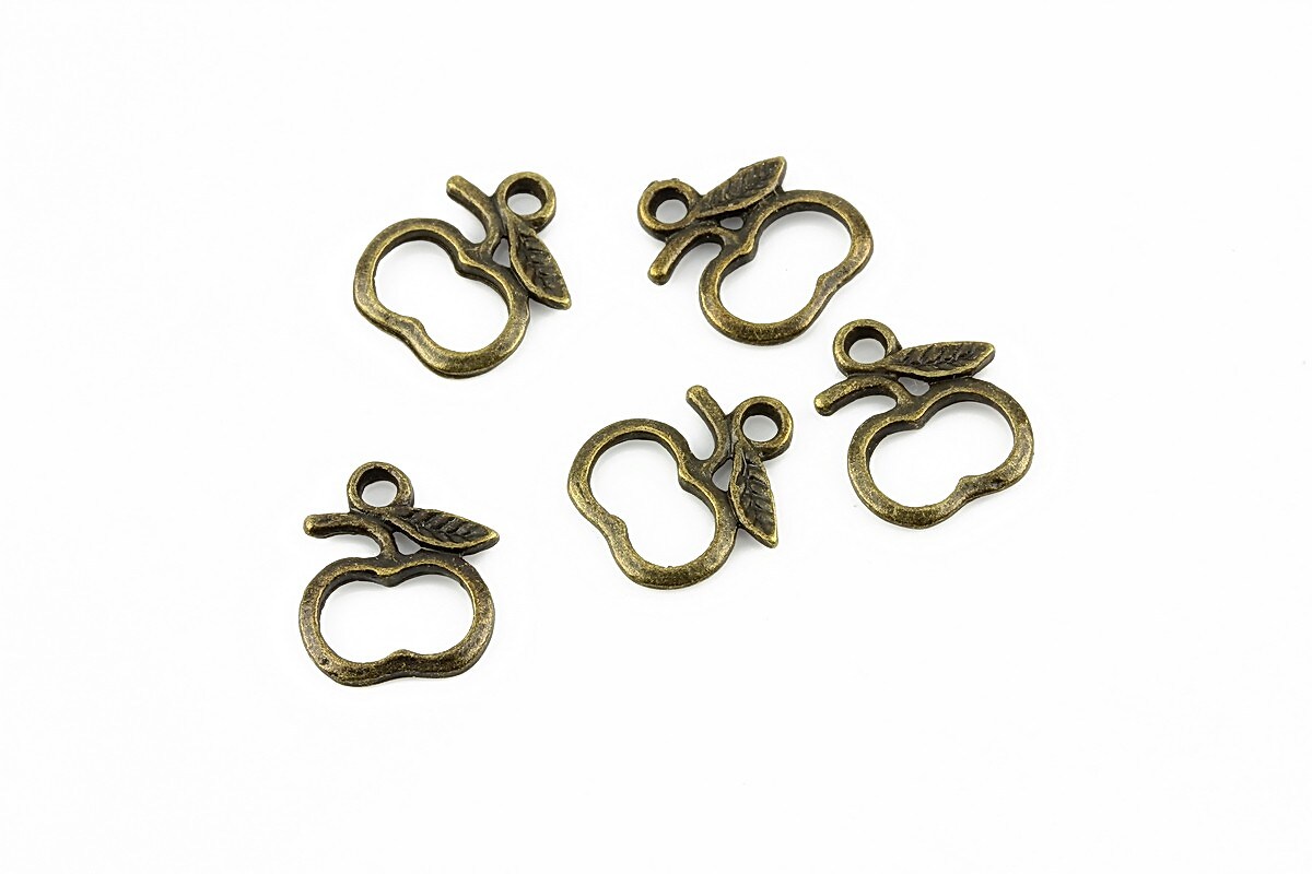 Charm bronz mar 13x10mm