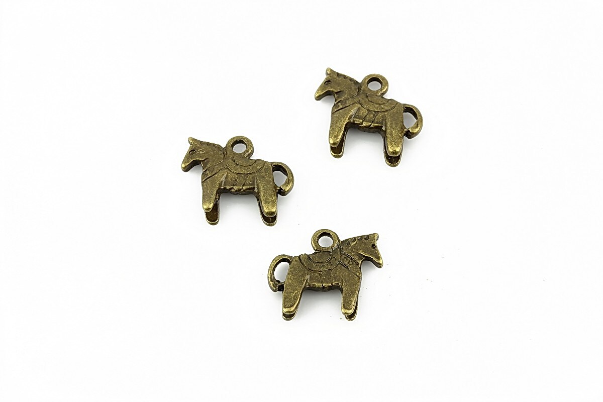 Charm bronz calut 12x13mm