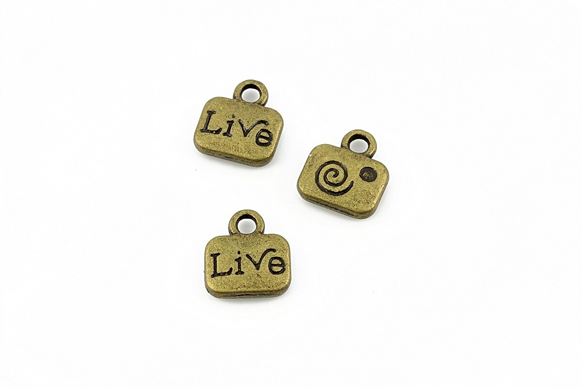 Charm bronz Live 11x10mm