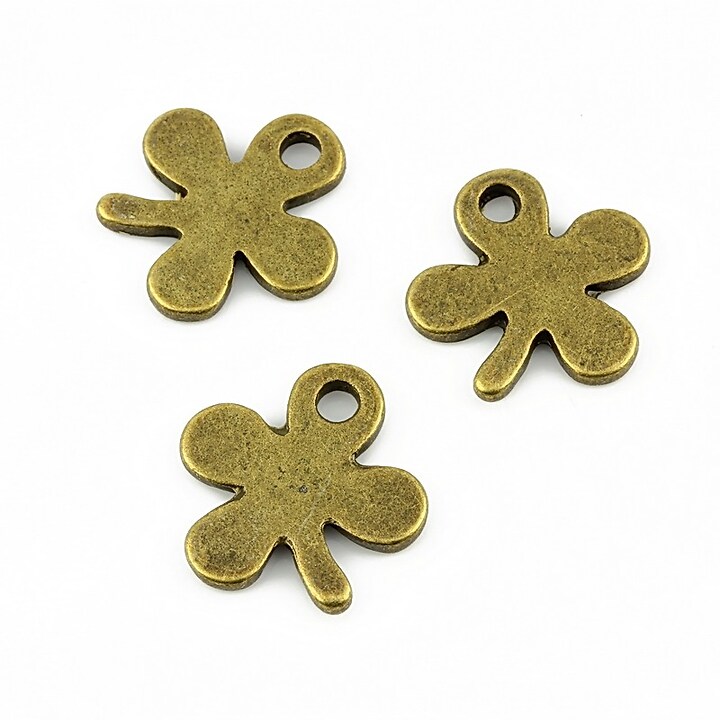 Charm bronz trifoi 17x17mm