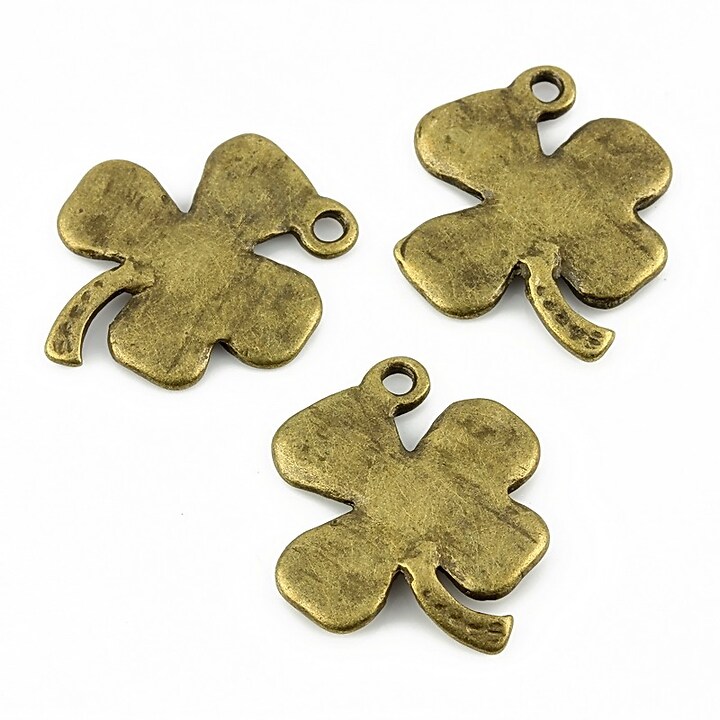 Charm bronz trifoi 22x17mm