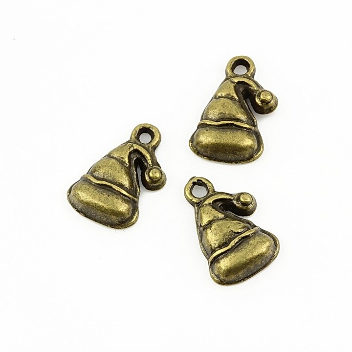 Charm bronz caciulita 16x11mm