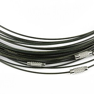 Baza siliconata colier, diametru 14,5cm - maro verzui