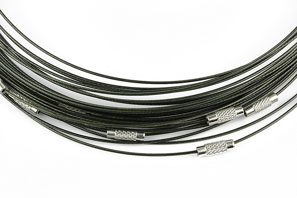 Baza siliconata colier, diametru 14,5cm - maro verzui