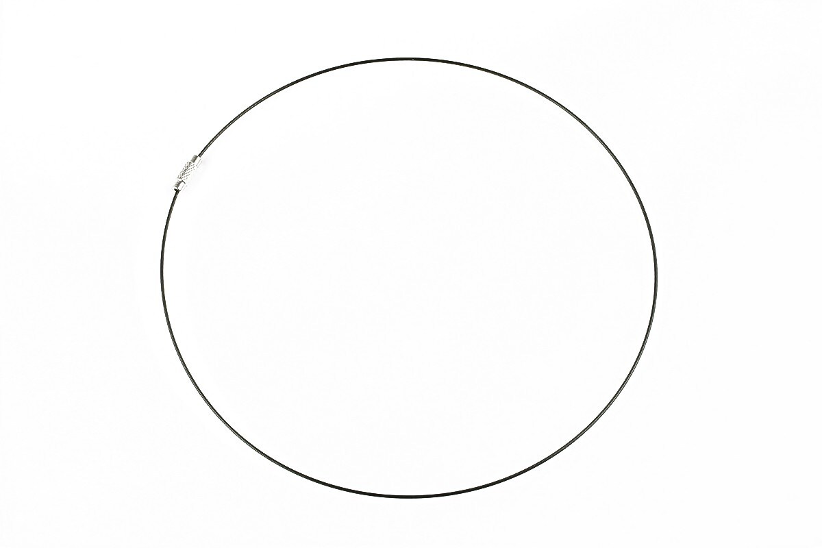 Baza siliconata colier, diametru 14,5cm - maro verzui