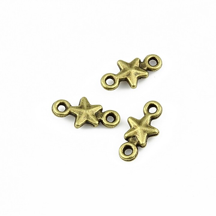 Link bronz stea 15x7mm