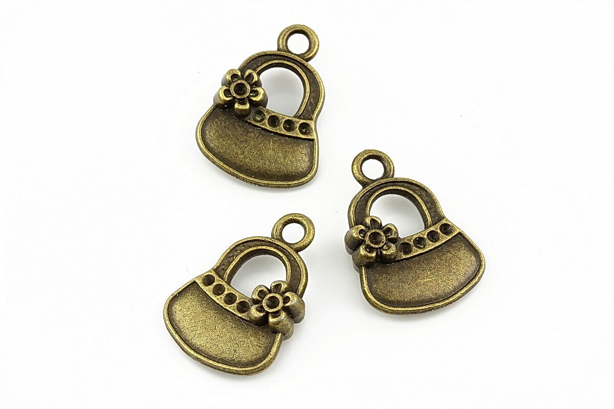 Charm bronz poseta 20x15mm