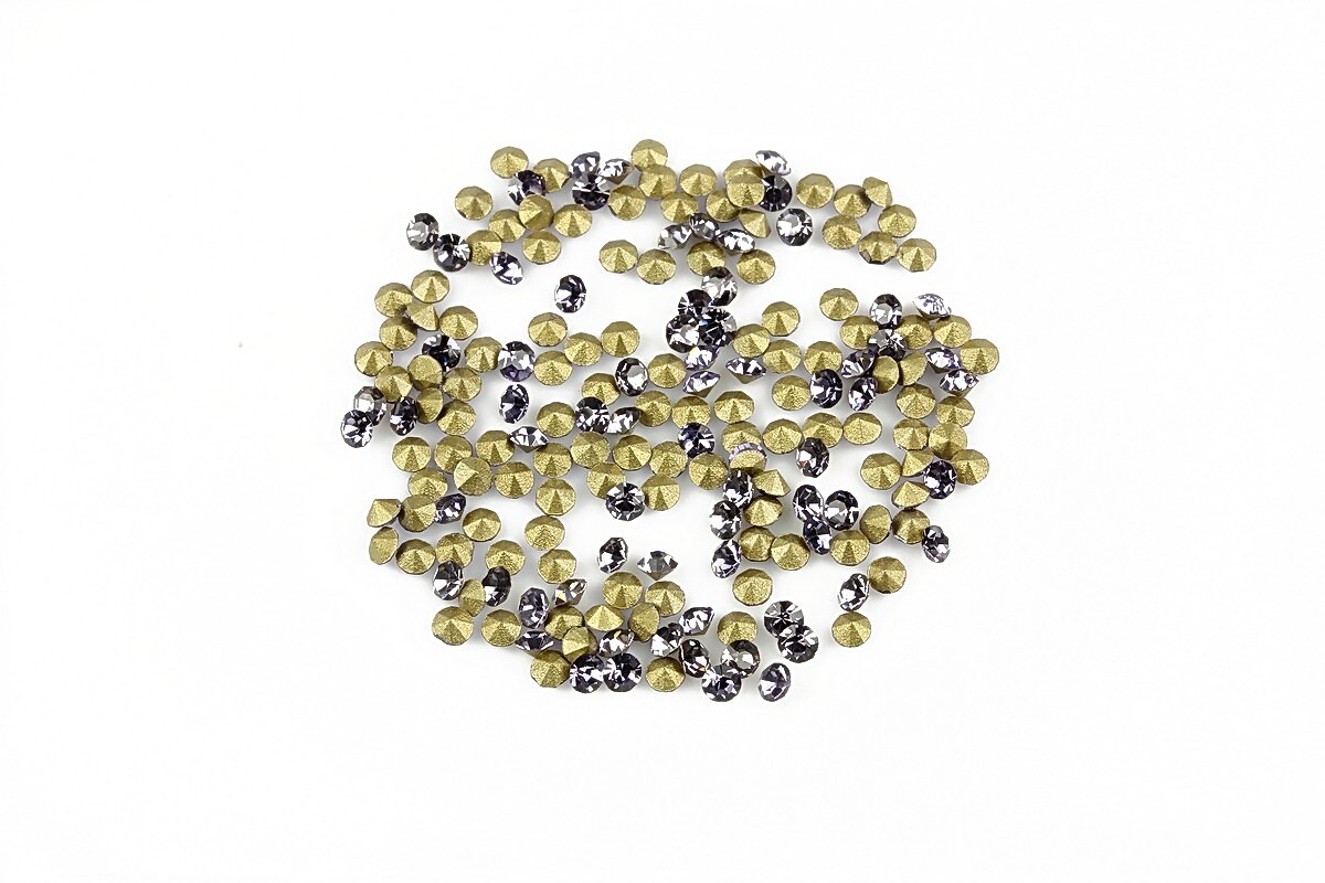 Cabochon rhinestone cristal 2mm (20 buc.) - mov