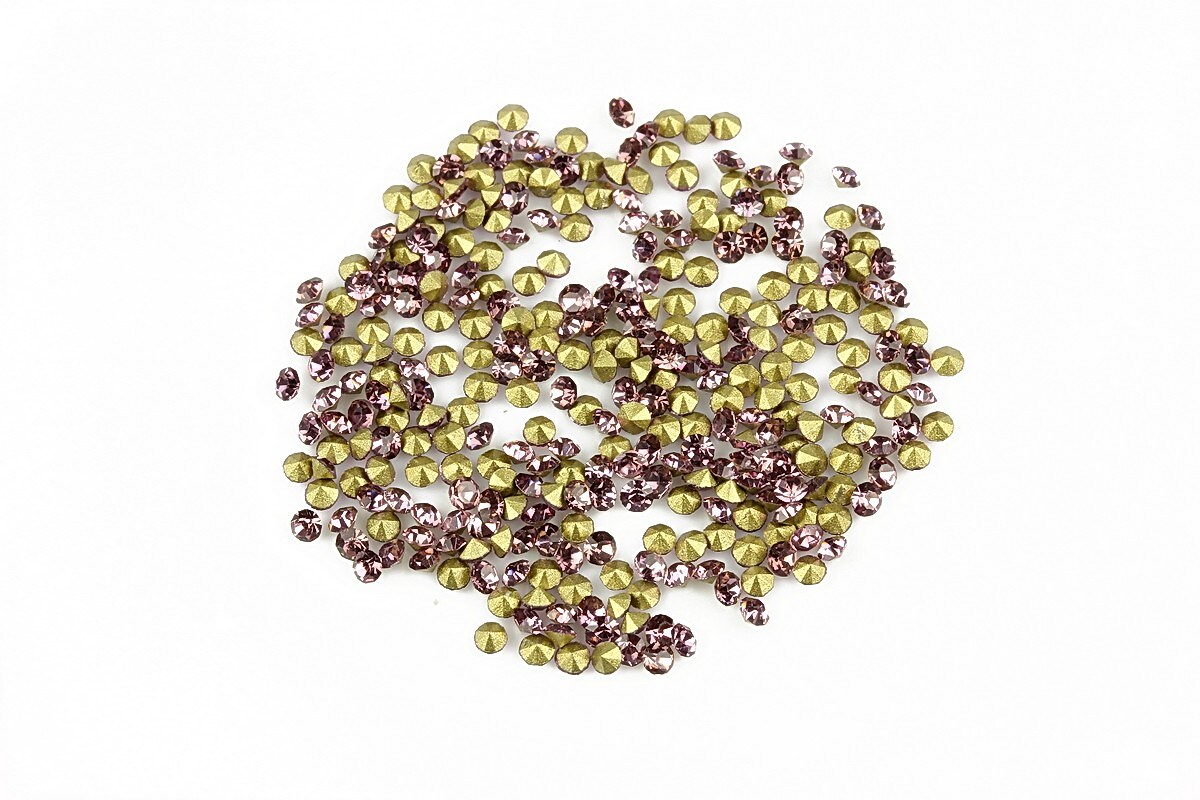 Cabochon rhinestone cristal 2mm (20 buc.) - lila