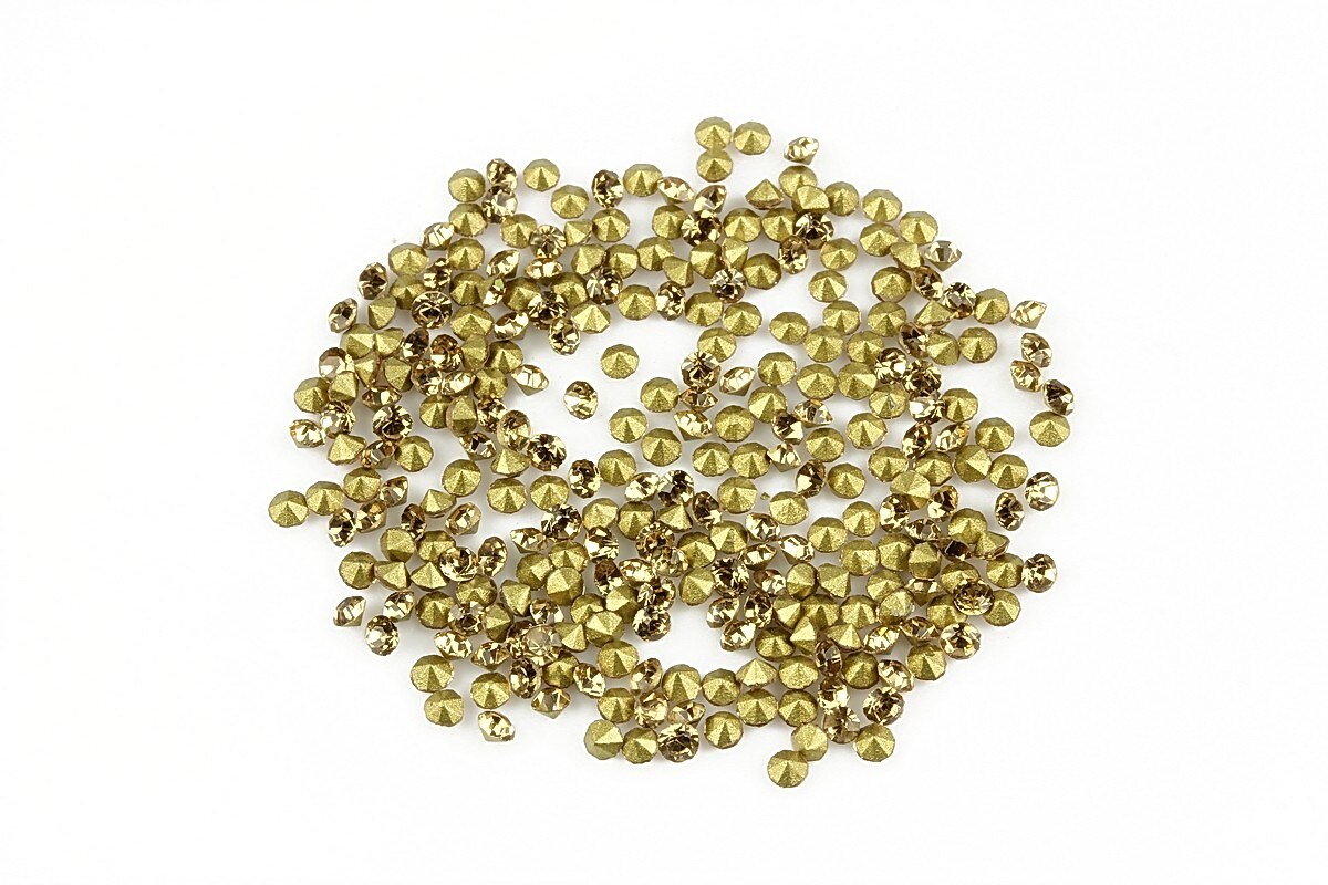 Cabochon rhinestone cristal 2mm (20 buc.) - maro