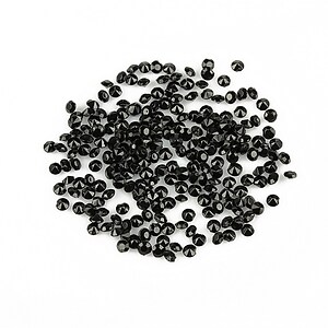 Cabochon rhinestone 2mm (20 buc.) - negru