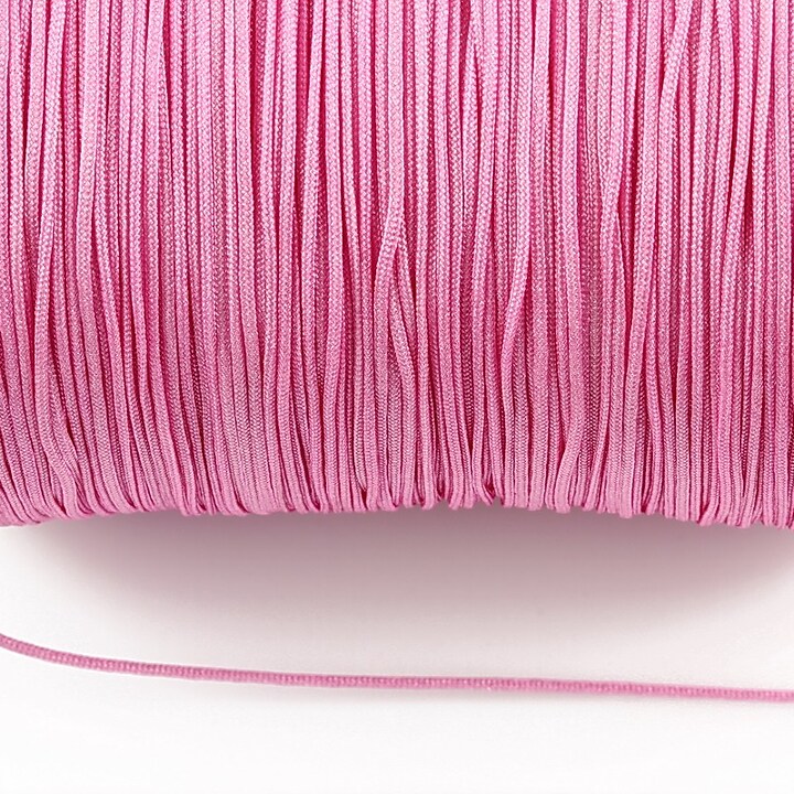 Snur nylon (Shamballa) grosime 1mm (10m) - roz