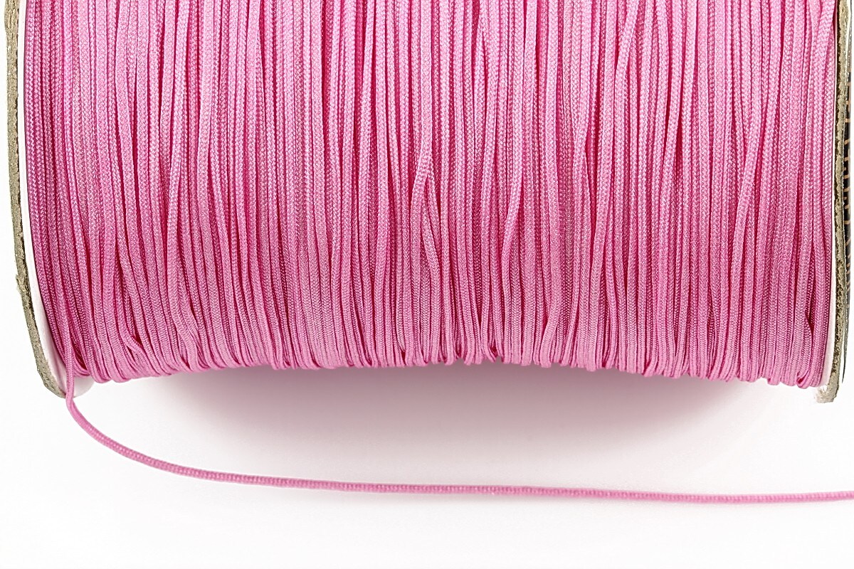Snur nylon (Shamballa) grosime 1mm (10m) - roz
