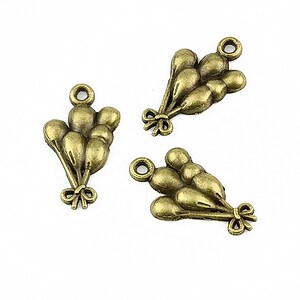 Charm bronz baloane 22x12mm