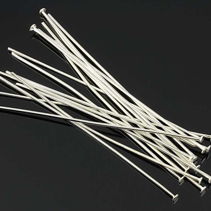 Ace cu cap argintii 6cm (50 buc.)