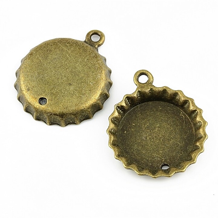 Baza cabochon (link) bronz 25x21mm, interior 16mm