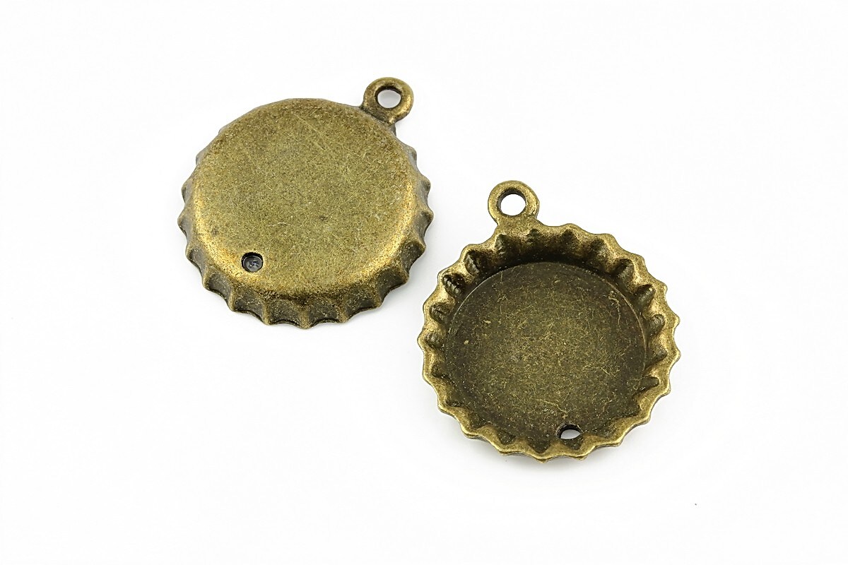 Baza cabochon (link) bronz 25x21mm, interior 16mm