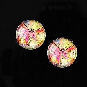 Cabochon sticla 16mm "Fantasy world" cod 001