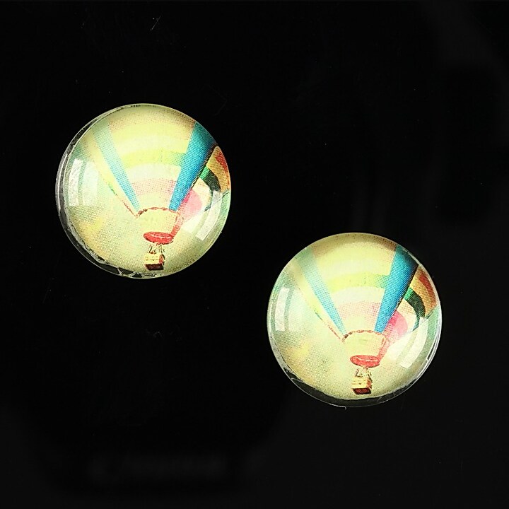 Cabochon sticla 16mm "Fantasy world" cod 003