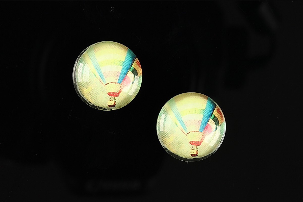 Cabochon sticla 16mm "Fantasy world" cod 003