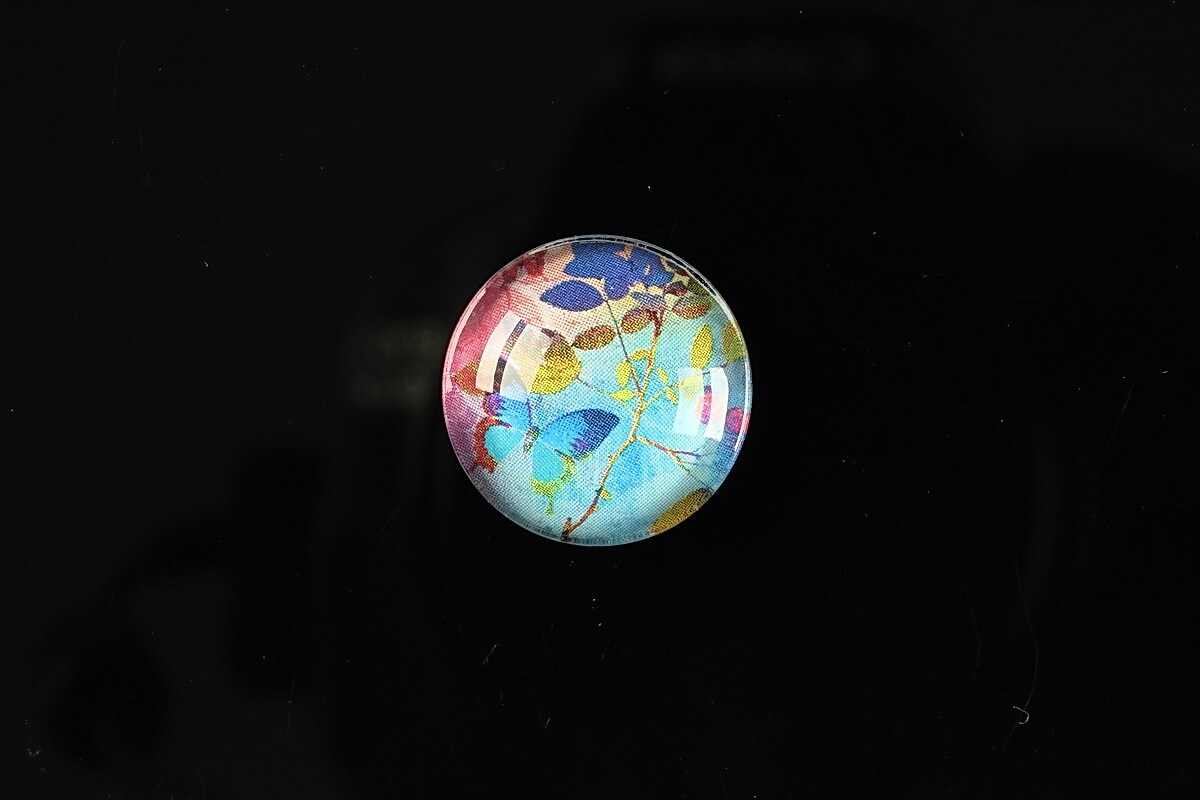 Cabochon sticla 18mm "Magic garden" cod 059