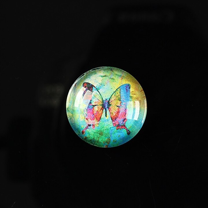 Cabochon sticla 18mm "Magic garden" cod 061