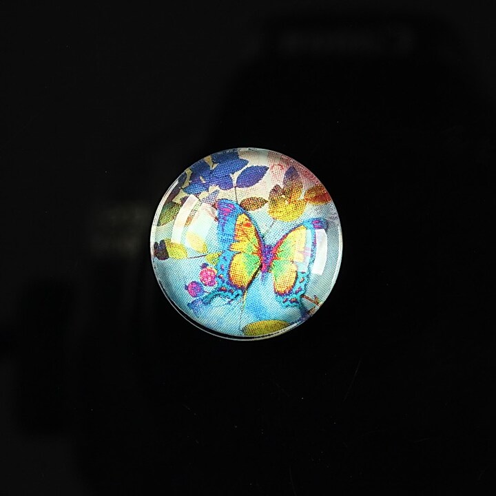 Cabochon sticla 18mm "Magic garden" cod 063