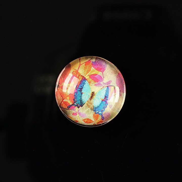 Cabochon sticla 18mm "Magic garden" cod 064