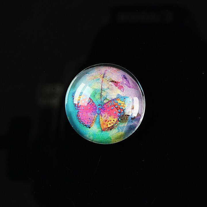 Cabochon sticla 18mm "Magic garden" cod 065