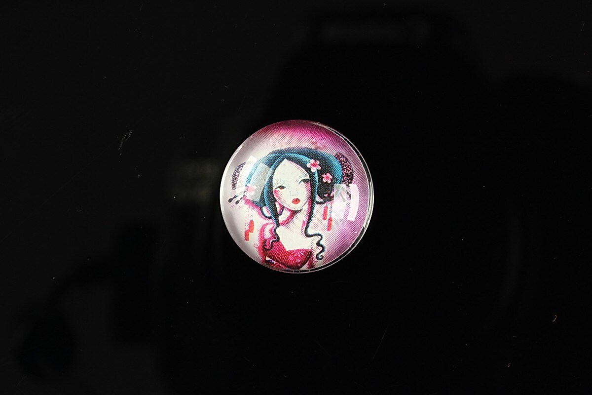 Cabochon sticla 18mm "Fairy tale" cod 069