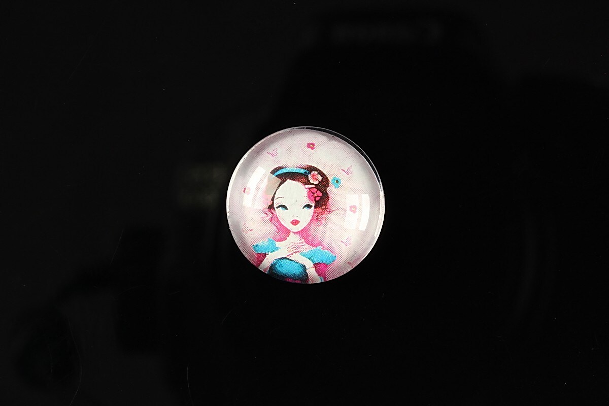 Cabochon sticla 18mm "Fairy tale" cod 070