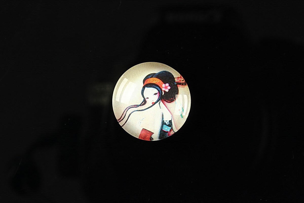 Cabochon sticla 18mm "Fairy tale" cod 075