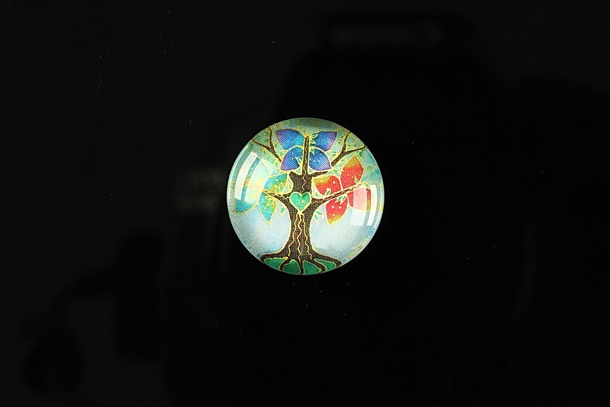 Cabochon sticla 18mm "Tree of life" cod 088