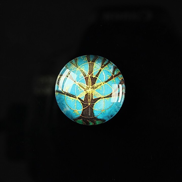 Cabochon sticla 18mm "Tree of life" cod 089