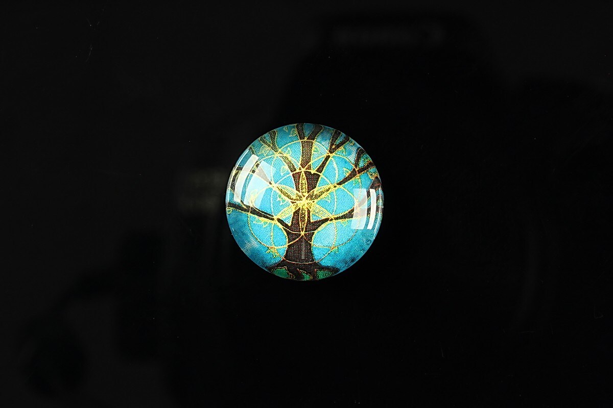 Cabochon sticla 18mm "Tree of life" cod 089