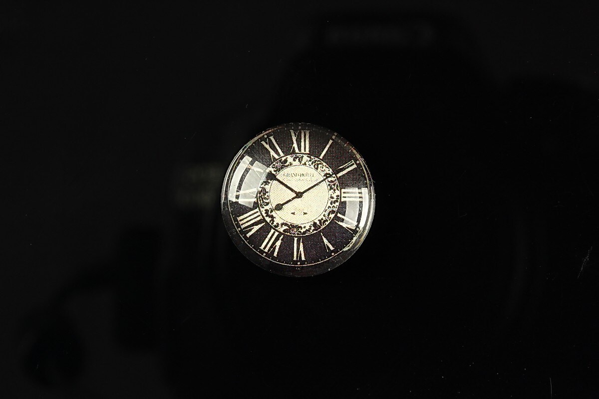 Cabochon sticla 18mm "Perfect time" cod 095